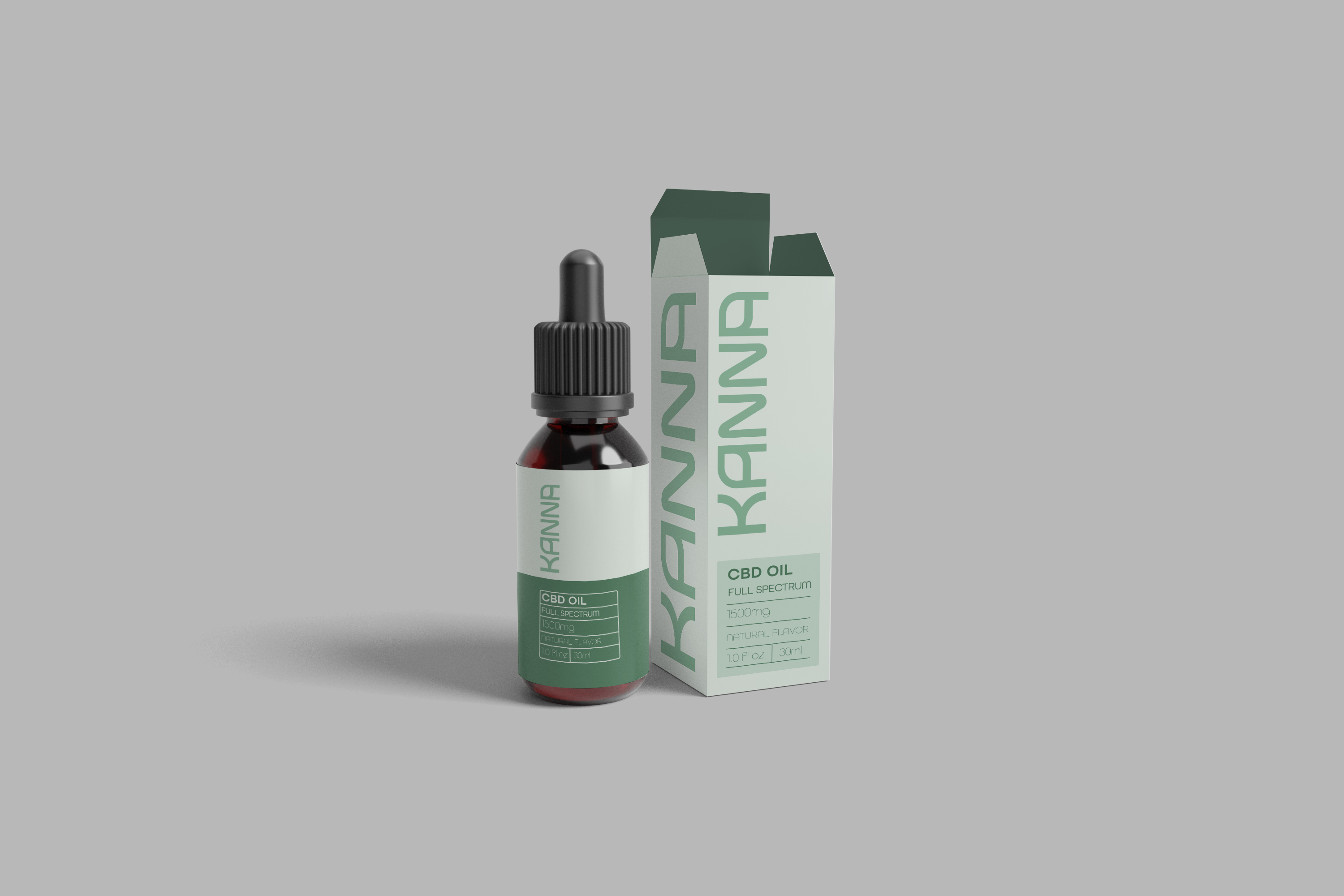 Kanna Pharma 1500mg Full Spectrum CBD Oil Unflavored - 30ml